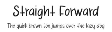 Straight Forward by Marina Sanders — Script Handwritten Font — thumbnail 1
