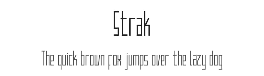 Strak by Kustomtype — Sans Serif Font