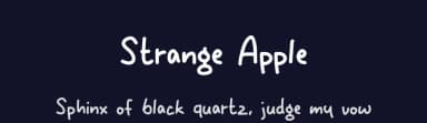 Strange Apple by MJType — Script Handwritten Font — thumbnail 2