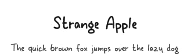 Strange Apple by MJType — Script Handwritten Font — thumbnail 1