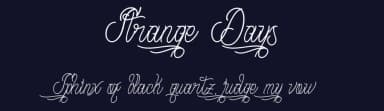 Strange Days by Richie Mx — Script Handwritten Font — thumbnail 2