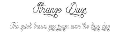 Strange Days by Richie Mx — Script Handwritten Font — thumbnail 1