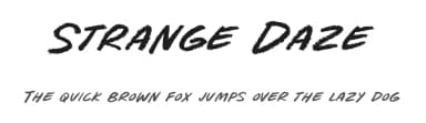 Strange Daze by BLKBK Fonts — Script Handwritten Font — thumbnail 1