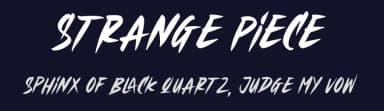 Strange Piece by Letterhend Studio — Script Handwritten Font — thumbnail 2