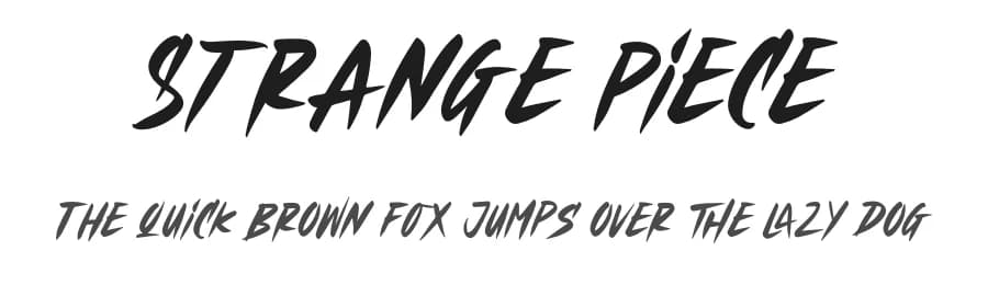 Strange Piece by Letterhend Studio — Script Handwritten Font