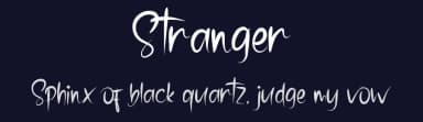 Stranger by DM Letter Studio - Dimas Prasetyo — Script Handwritten Font — thumbnail 2