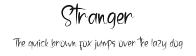 Stranger by DM Letter Studio - Dimas Prasetyo — Script Handwritten Font — thumbnail 1