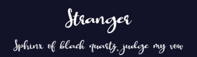 Stranger by Supersemar Letter — Script Handwritten Font — thumbnail 2