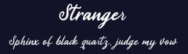 Stranger by StringLabs Creative Studio — Script Handwritten Font — thumbnail 2