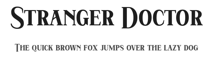Stranger Doctor by Faqih Fawaji — Serif Font