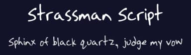 Strassman Script by Chris Strasser — Script Handwritten Font — thumbnail 2