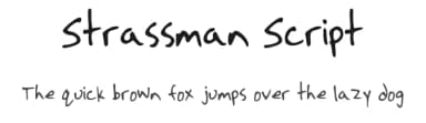 Strassman Script by Chris Strasser — Script Handwritten Font — thumbnail 1