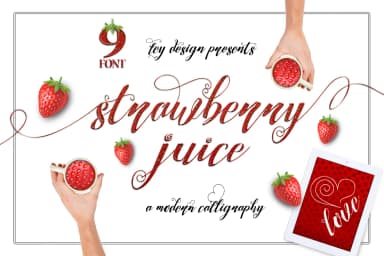 Strawberry Font by feydesign — Script Handwritten Font — thumbnail 1
