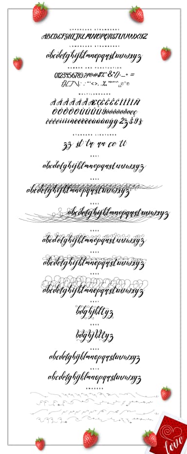 Strawberry Font by feydesign — Script Handwritten Font — thumbnail 5