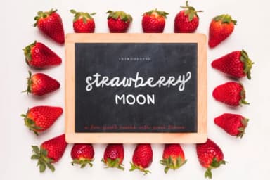 Strawberry Moon Font by Jason Scott — Script Handwritten Font — thumbnail 1