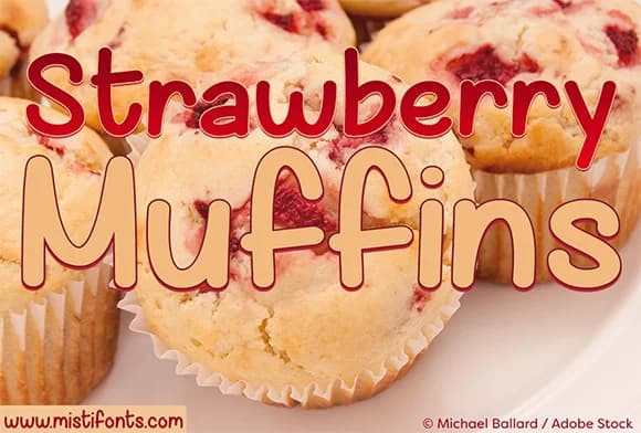 Strawberry Muffins Font by Misti — Script Handwritten Font