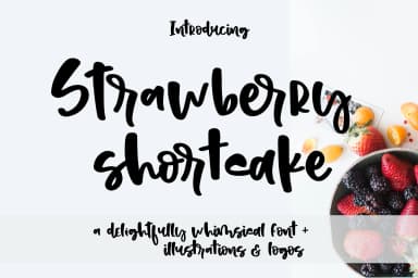 Strawberry Shortcake Font by theinkaffair — Script Handwritten Font — thumbnail 1