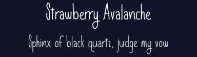 Strawberry Avalanche by Skyhaven Fonts — Script Handwritten Font — thumbnail 2