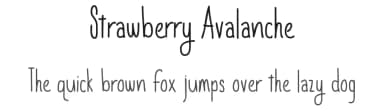 Strawberry Avalanche by Skyhaven Fonts — Script Handwritten Font — thumbnail 1