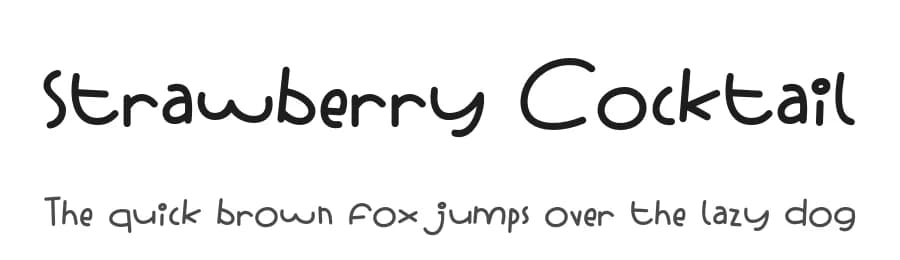 Strawberry Cocktail by RB Fonts — Script Handwritten Font