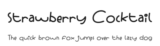 Strawberry Cocktail by RB Fonts — Script Handwritten Font