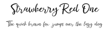 Strawberry Red One by Rinda Pratyas — Script Handwritten Font — thumbnail 1