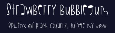 Strawberry Bubblegum by Des Gomez — Script Handwritten Font — thumbnail 2