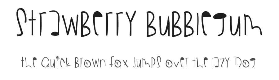 Strawberry Bubblegum by Des Gomez — Script Handwritten Font