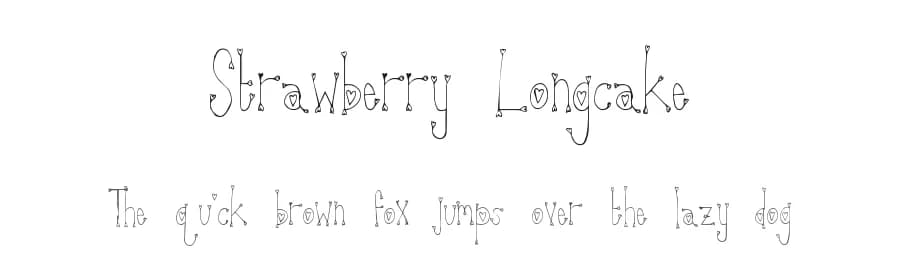 Strawberry Longcake by Xerographer Fonts — Script Handwritten Font