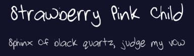 Strawberry Pink Child by Bailey Pink — Script Handwritten Font — thumbnail 2