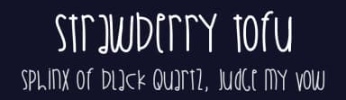 Strawberry Tofu by Des Gomez — Script Handwritten Font — thumbnail 2