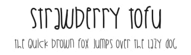 Strawberry Tofu by Des Gomez — Script Handwritten Font — thumbnail 1