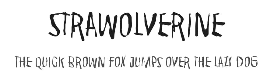 Strawolverine by Juha Korhonen — Script Handwritten Font