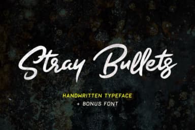 Stray Bullets Font by daniel.feldt — Script Handwritten Font — thumbnail 1