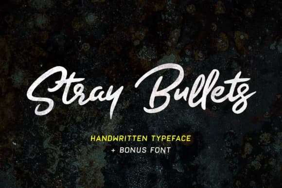 Stray Bullets Font by daniel.feldt — Script Handwritten Font