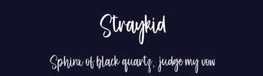 Straykid by Hatf Type — Script Handwritten Font — thumbnail 2