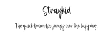 Straykid by Hatf Type — Script Handwritten Font — thumbnail 1
