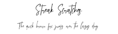 Streak Scratches by Kateeng Ciu — Script Handwritten Font — thumbnail 1