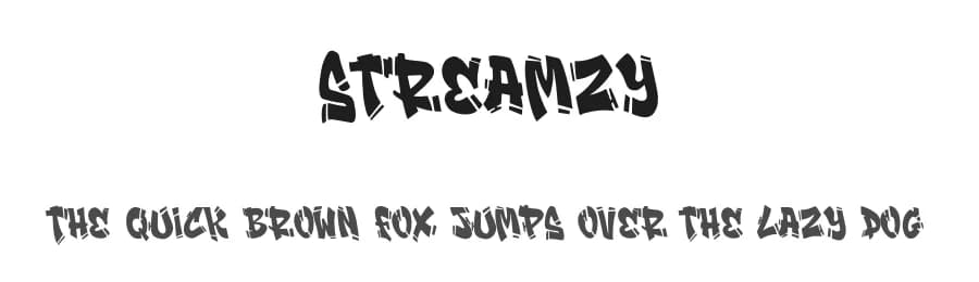 Streamzy by Blankids — Script Handwritten Font