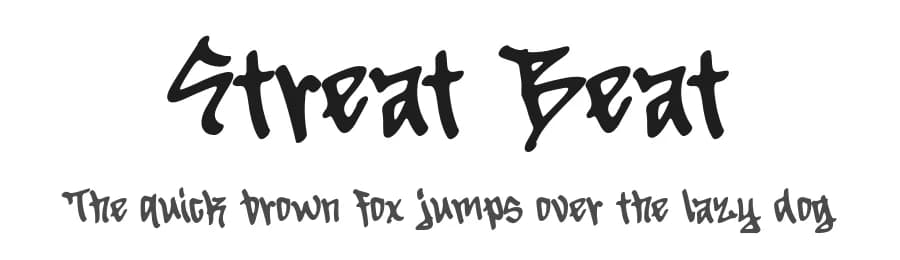 Streat Beat by MJType — Script Handwritten Font