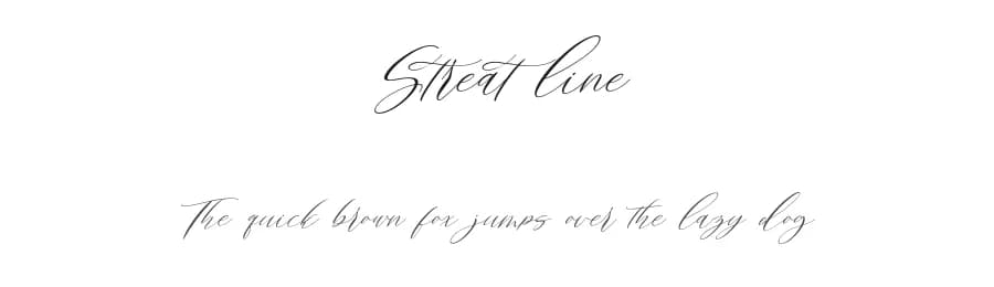 Streat line by mightype — Script Handwritten Font