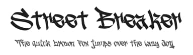 Street Breaker by Ronny Studio — Script Handwritten Font — thumbnail 1
