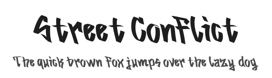 Street Conflict by Studio Hello Good — Script Handwritten Font