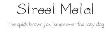 Street Metal by Evaldas Klupsas — Script Handwritten Font — thumbnail 1