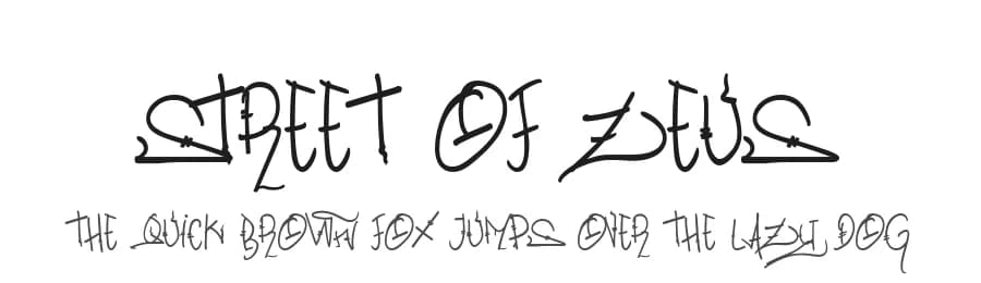 Street Of Zeus by Cikareotype Studio — Script Handwritten Font