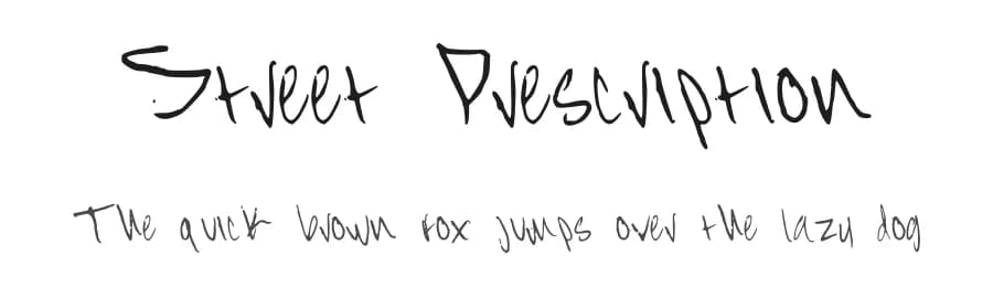 Street Prescription by Mizta Profit — Script Handwritten Font