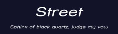 Street by GemFonts / Typotheticals — Sans Serif Font — thumbnail 2
