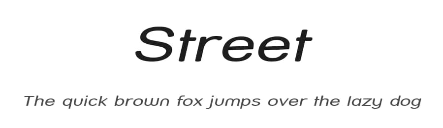 Street by GemFonts / Typotheticals — Sans Serif Font