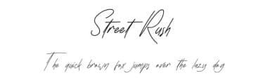 Street Rush by Erik Studio — Script Handwritten Font — thumbnail 1