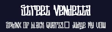 Street Vendetta by B85 — Script Handwritten Font — thumbnail 2